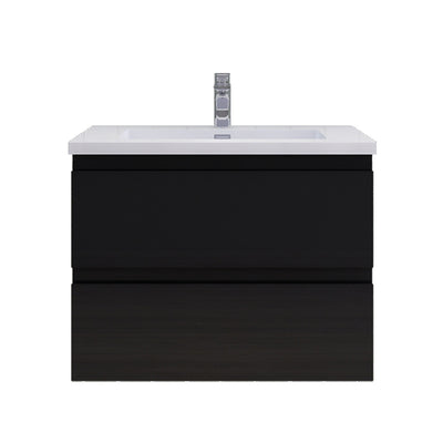 Magpie Floating Vanity in Glossy Black (24-84 inches)