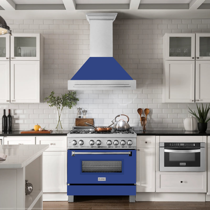 ZLINE 36" DuraSnow® Stainless Steel Range Hood with Shell (8654SNX-36)