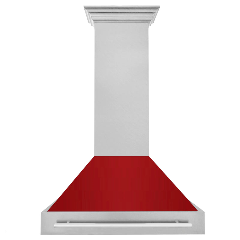 ZLINE 36" DuraSnow® Stainless Steel Range Hood with Shell (8654SNX-36)