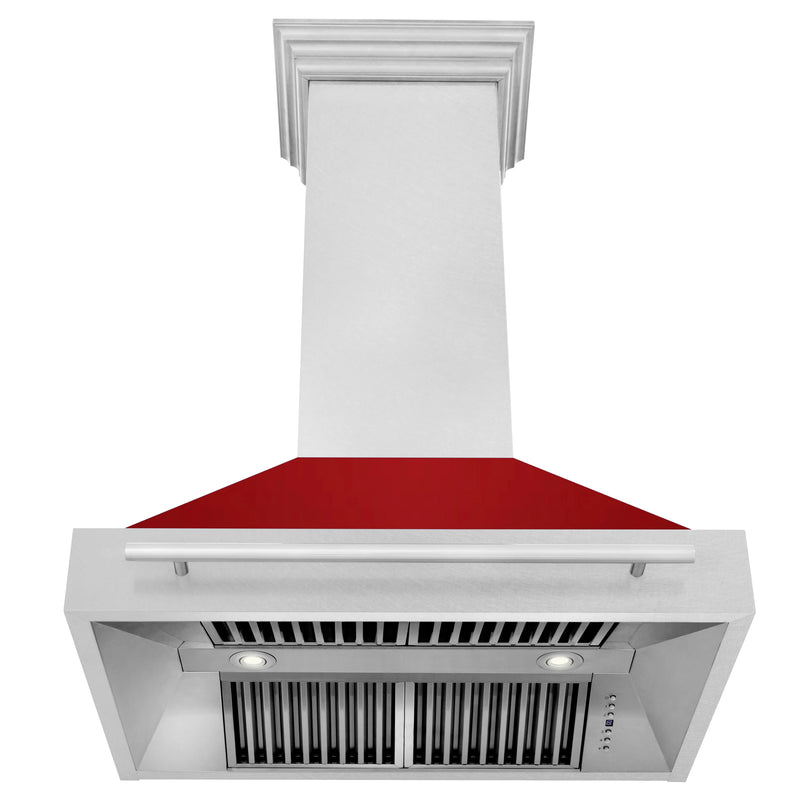 ZLINE 36" DuraSnow® Stainless Steel Range Hood with Shell (8654SNX-36)