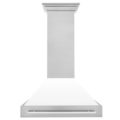 ZLINE 36" DuraSnow® Stainless Steel Range Hood with Shell (8654SNX-36)