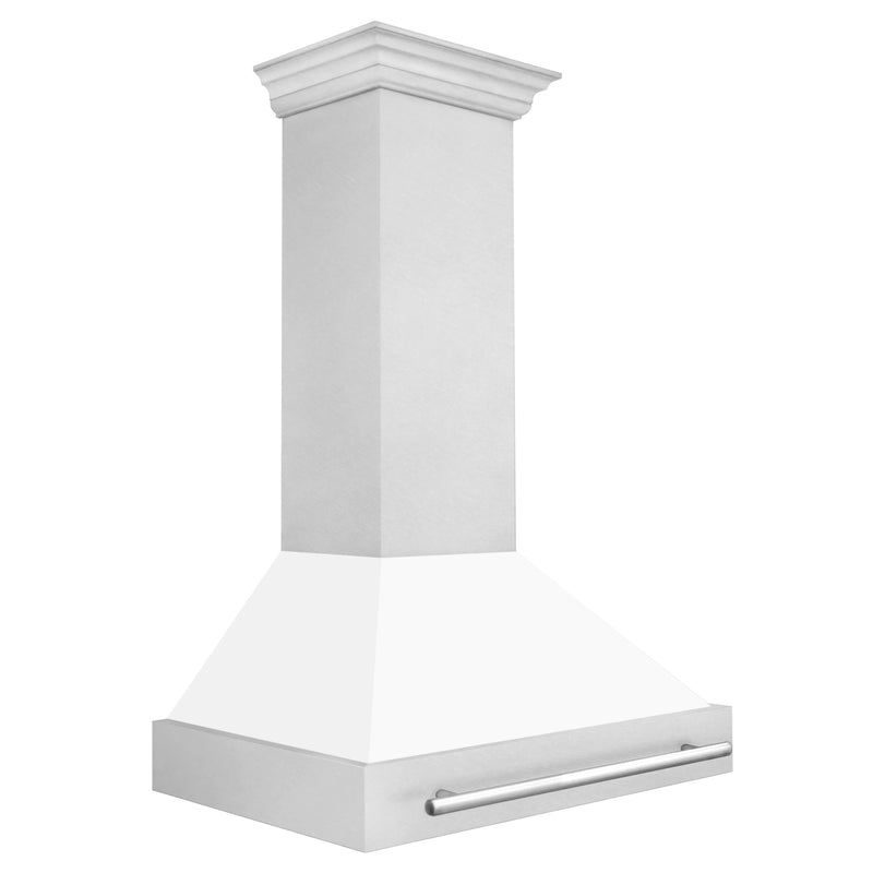 ZLINE 36" DuraSnow® Stainless Steel Range Hood with Shell (8654SNX-36)