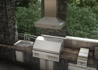 ZLINE Convertible Outdoor Wall Mount Range Hood in Outdoor Approved Stainless Steel (667-304)