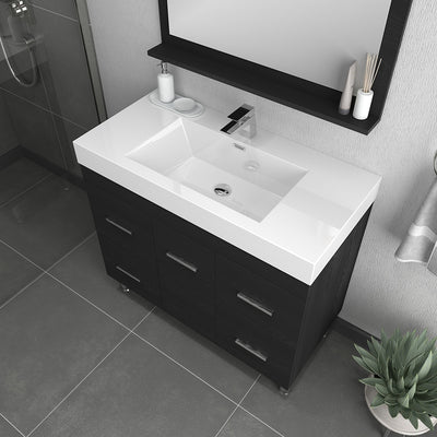 Alya Bath Ripley 39 inch  Black Vanity with Sink