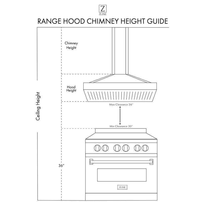 ZLINE 36" Ducted Wooden Wall Mount Range Hood in Cottage White (KBTT-36)