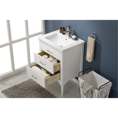 Design Element Mason 24" Single Sink Vanity In White