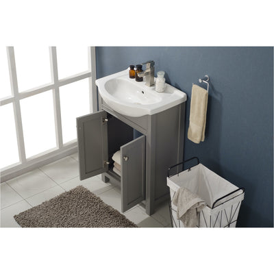 Design Element Marian 24" Single Sink Vanity In Gray
