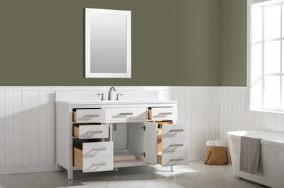Design Element Valentino 54" Single Vanity in White