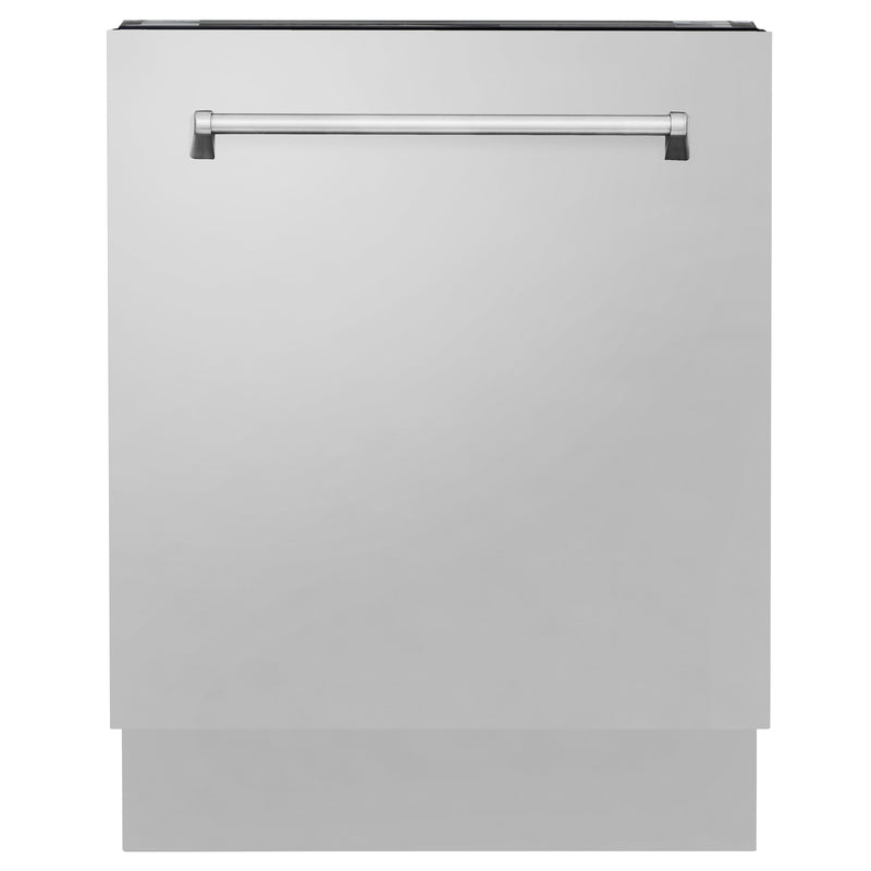 ZLINE 36" Kitchen Package with Stainless Steel Dual Fuel Range, Range Hood, Microwave Drawer and Tall Tub Dishwasher (4KP-RARH36-MWDWV)