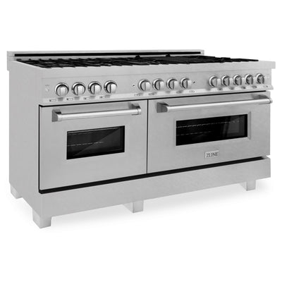 ZLINE 60" 7.4 cu. ft. Dual Fuel Range with Gas Stove and Electric Oven (RAS-60)