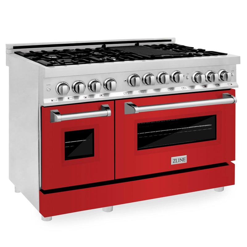 ZLINE 48" 6.0 cu. ft. Range with Gas Stove and Gas Oven in Stainless Steel (RG48)