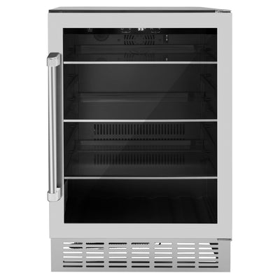 ZLINE 24" Monument 154 Can Beverage Fridge in Stainless Steel (RBV-US-24)