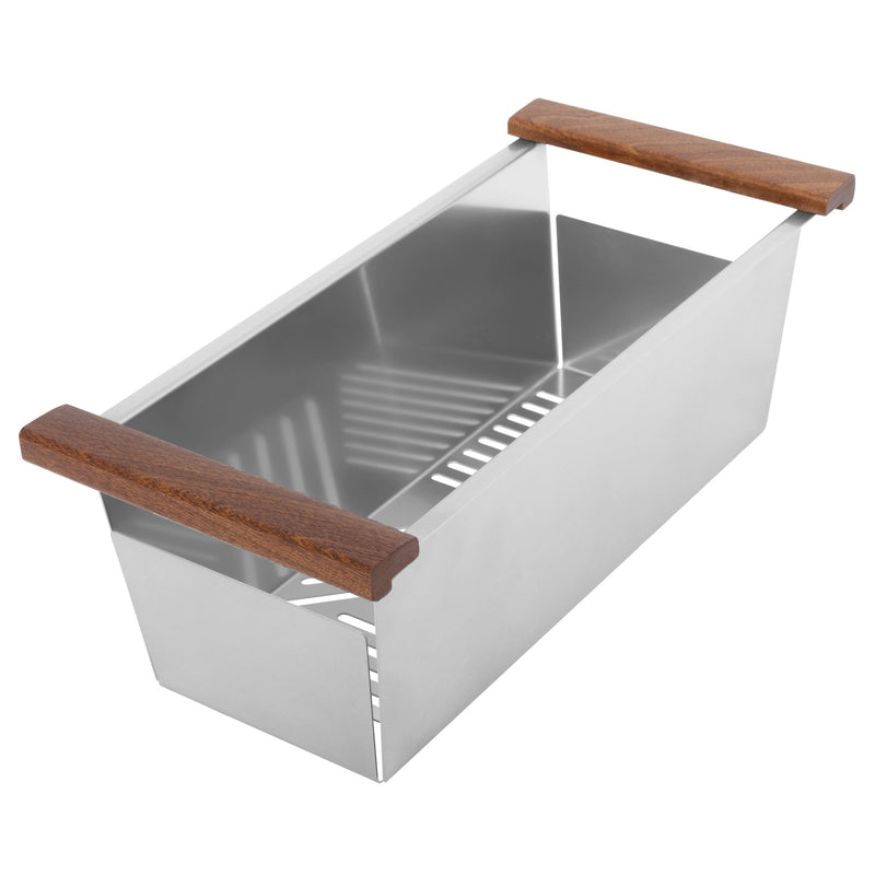 ZLINE Garmisch 43 Inch Undermount Single Bowl Sink in DuraSnow® Stainless Steel with Accessories SLS-43S)