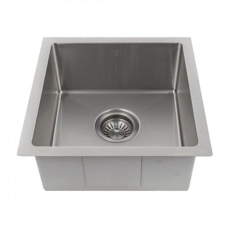 ZLINE Boreal 15 inch Undermount Single Bowl Bar Sink in Stainless Steel (SUS-15)