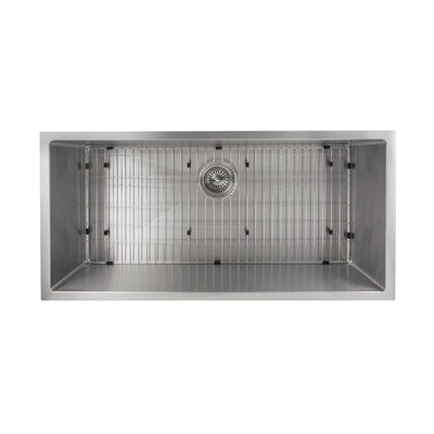 ZLINE Meribel 33 Inch Undermount Single Bowl Sink in DuraSnow® Stainless Steel (SRS-33S)