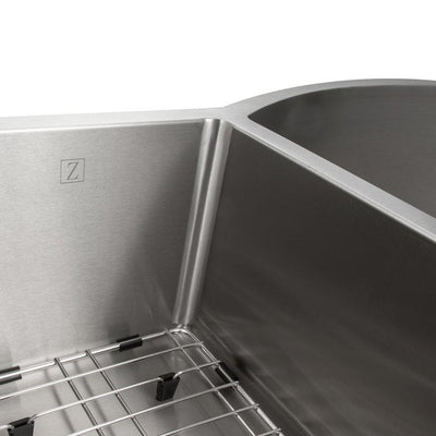 ZLINE Aspen 33 Inch Undermount Double Bowl Sink in Stainless Steel (SC30D-33)