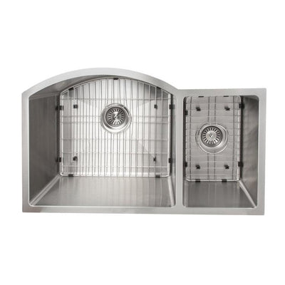 ZLINE Cortina 33 Inch Undermount Double Bowl Sink in Stainless Steel (SC70D-33)