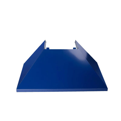 ZLINE Ducted ZLINE DuraSnow Stainless Steel® Range Hood with Blue Gloss Shell (8654BG)