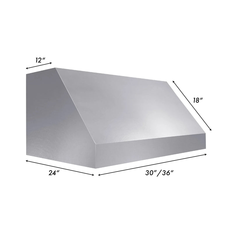 ZLINE DuraSnow® Stainless Steel Under Cabinet Range Hood (8685S)