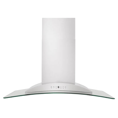 ZLINE Convertible Vent Wall Mount Range Hood in Stainless Steel & Glass (KN)