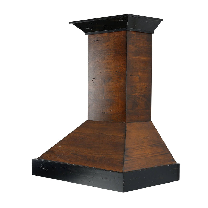 ZLINE Convertible Vent Wooden Wall Mount Range Hood in Antigua and Walnut (KBAR)