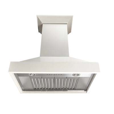 ZLINE 30" Ducted Wooden Wall Mount Range Hood in Cottage White